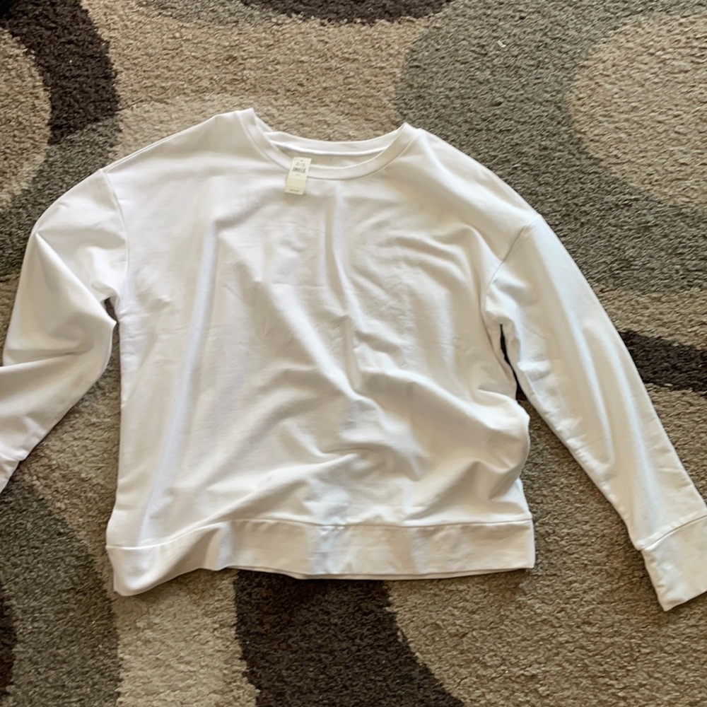 White crew neck